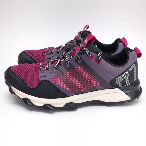 Adidas Women's Kanadia Tr7 Black/Pink Running Shoe‎ Size 8.5 - Picture 1 of 9